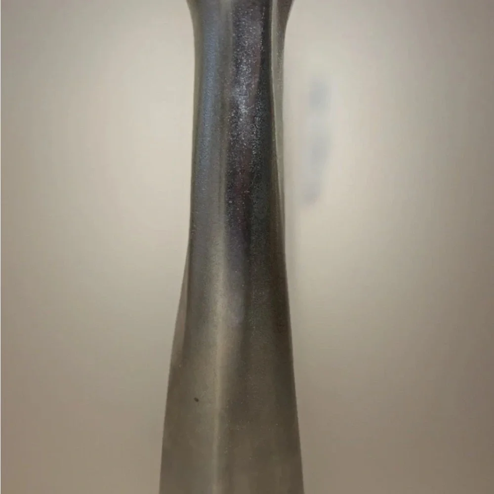 Modern Silver Metallic Vase
